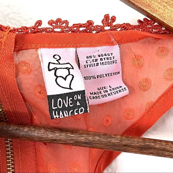 New Love on a Hanger Women’s Sheer Tank Top Size L - Picture 4 of 6